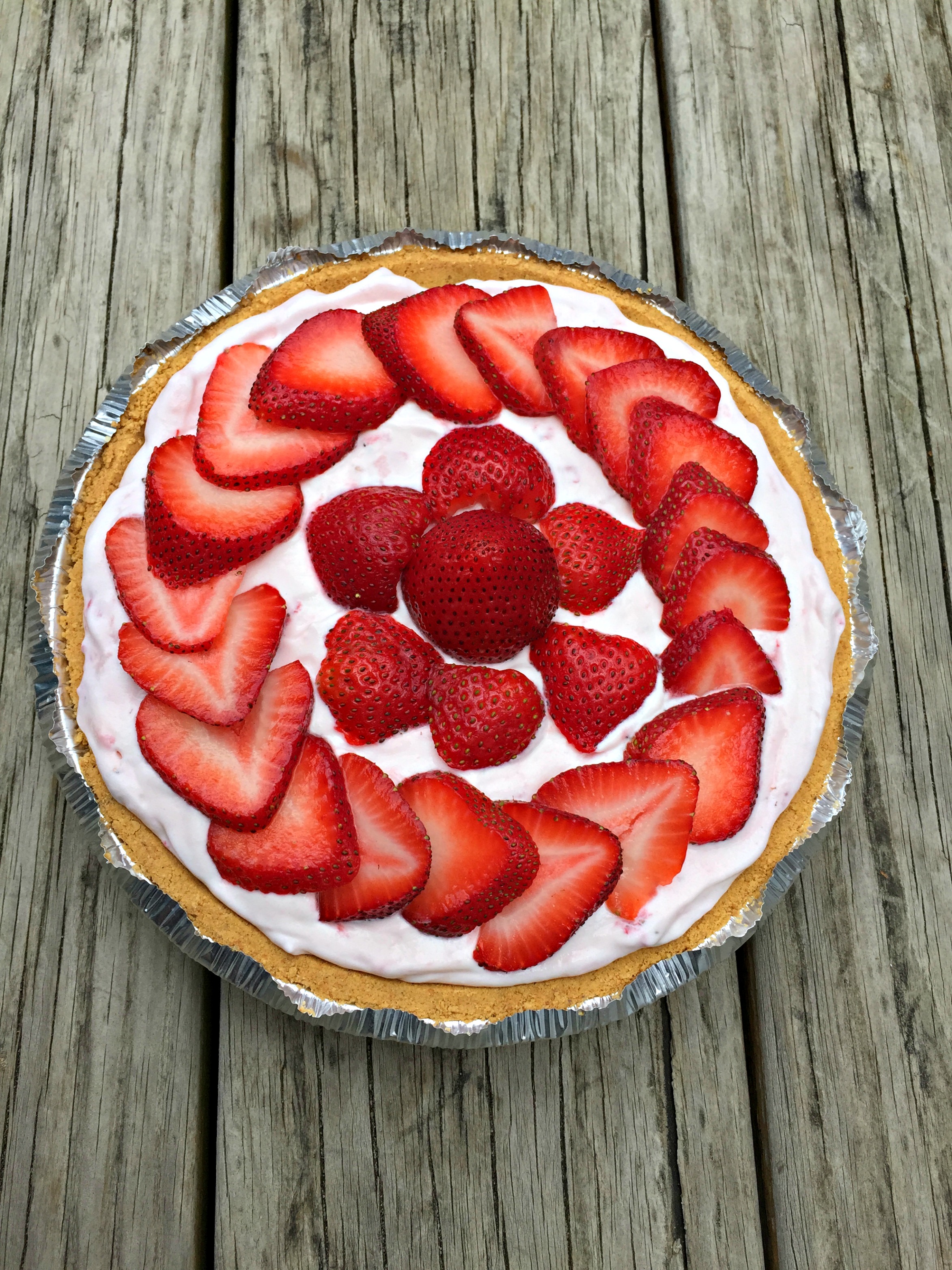 No Bake Strawberry Pie